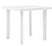 Table de jardin rectangulaire plastique blanc Assoa 80 cm - Photo n°1