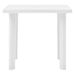Table de jardin rectangulaire plastique blanc Assoa 80 cm - Photo n°2