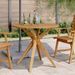 Table de jardin ronde Ø85x75 cm bois d'acacia solide - Photo n°1