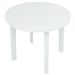 Table de jardin ronde plastique blanc Assoa - Photo n°2