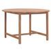 Table de jardin ronde teck massif clair Ampiz D 120 cm - Photo n°1