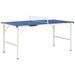 Table de ping-pong avec filet 152x76x66 cm Bleu - Photo n°1