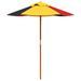 Table de pique-nique pour 4 enfants avec parasol bois de sapin - Photo n°7