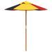 Table de pique-nique pour 4 enfants avec parasol bois de sapin - Photo n°7