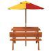 Table de pique-nique pour 4 enfants avec parasol bois de sapin - Photo n°3