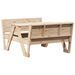 Table de pique-nique pour enfants 88x122x58 cm bois massif pin - Photo n°1