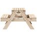 Table de pique-nique pour enfants 88x97x52cm bois massif de pin - Photo n°5