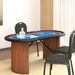 Table de poker 10 joueurs Bleu 160x80x75 cm - Photo n°1