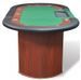 Table de poker 10 joueurs vert Pro - Photo n°5