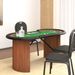 Table de poker 8 joueurs avec plateau à jetons Vert 160x80x75cm - Photo n°1