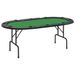 Table de poker pliable 10 joueurs Vert 206x106x75 cm - Photo n°2