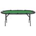 Table de poker pliable 10 joueurs Vert 206x106x75 cm - Photo n°3