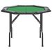 Table de poker pliable 8 joueurs Vert 108x108x75 cm - Photo n°3