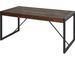 Table extensible acacia massif foncé et pieds métal noir Corbin 180/230 cm - Photo n°3