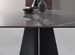 Table de repas design en céramique marbre gris et pieds métal noir Empereur 200 ou 238 cm - Photo n°4