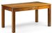 Table de repas rectangulaire en bois massif de Mindy 2 tiroirs Orka 150 cm - Photo n°1