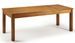Table de repas rectangulaire extensible en bois massif de Mindy Orka 160/220 cm - Photo n°1