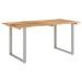 Table de salle à manger 160x80x76 cm Bois d'acacia solide 3 - Photo n°7