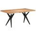 Table de salle à manger 160x80x76 cm Bois d'acacia solide - Photo n°1