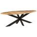 Table de salle à manger 240x100x75 cm Bois de manguier brut - Photo n°1
