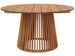 Table de salle à manger ronde LORKA Ø120 cm – Teck massif naturel - Photo n°1
