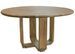 Table de salle à manger ronde teck recyclé ATLAS Ø130 cm – 6 places - Photo n°1