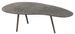 Table de salon goutte aluminium noir Largia l 120 cm - Photo n°1
