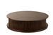 Table de salon ronde bois de manguier brun foncé Zoe L 121 cm - Photo n°4