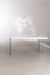 Table design bois blanc et verre trempé Rosenka 140 cm - Photo n°3