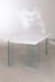 Table design bois blanc et verre trempé Rosenka 140 cm - Photo n°5