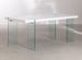 Table design bois blanc et verre trempé Rosenka 190 cm - Photo n°1