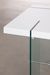 Table design bois blanc et verre trempé Rosenka 190 cm - Photo n°6
