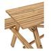 Table et banc de jardin bambou clair Nayra L 134 cm - Photo n°5