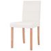 Table et chaises 7 pcs Cuir synthétique Chêne Couleur crème - Photo n°6