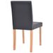 Table et chaises 7 pcs Cuir synthétique Chêne Noir - Photo n°9