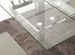 Table extensible 140/200 cm en verre trempé et acier brossé Downton - Photo n°2