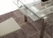 Table extensible 140/200 cm en verre trempé et acier brossé Downton - Photo n°6