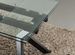 Table extensible 160/240 cm pieds laqué beige et plateau verre trempé Kiota - Photo n°2