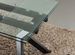 Table extensible 160/240 cm pieds laqué noir et plateau verre trempé Kiota - Photo n°3