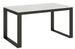 Table extensible 160 à 420 cm blanche et métal anthracite Likro - Photo n°1