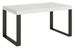 Table extensible 160 à 420 cm blanche et pieds métal anthracite Tiroz - Photo n°1