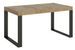 Table extensible 160 à 420 cm bois clair et pieds métal anthracite Tiroz - Photo n°1