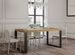 Table extensible 160 à 420 cm bois clair et pieds métal anthracite Tiroz - Photo n°2