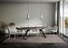 Table extensible 180 à 440 cm bois noyer et pieds métal anthracite Italika - Photo n°3