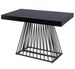 Table extensible 4 à 10 personnes bois et pieds métal noir L 100 à 240 cm Loïs - Photo n°1