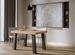 Table extensible 4 à 10 places L 130 à 234 cm bois clair et pieds métal anthracite Bidy - Photo n°2