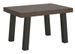Table extensible 4 à 10 places L 130 à 234 cm bois foncé et pieds métal anthracite Bidy - Photo n°1