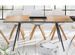 Table extensible 4 à 6 places L 120 à 160 cm bois clair et pieds métal noir Allura - Photo n°3