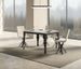 Table extensible 6 à 10 places L 120 à 224 cm bois blanc et pieds gris foncé Patone - Photo n°3