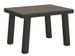Table extensible 6 à 10 places L 120 à 224 cm bois foncé et cadre métal anthracite Bidy - Photo n°1